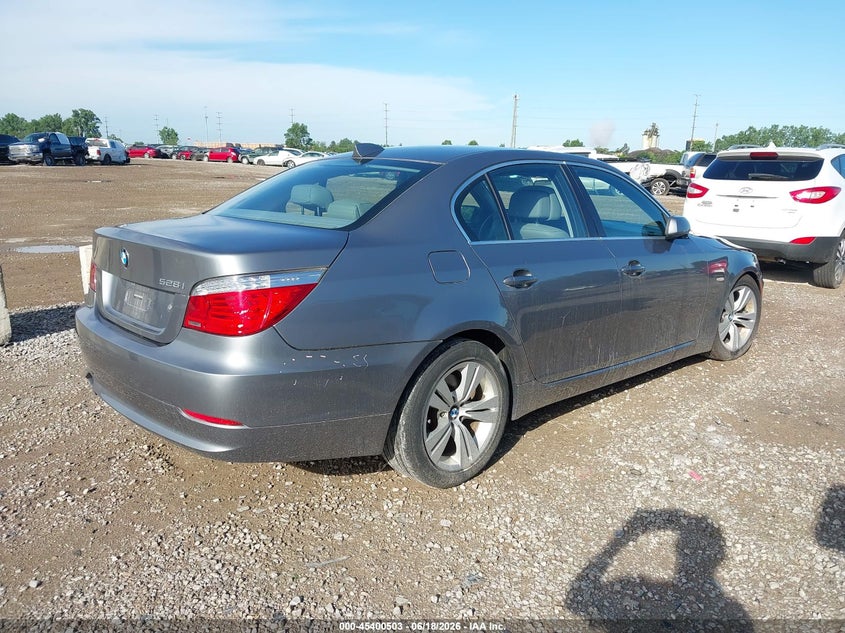2009 BMW 5er VIN WBANU53529C118851 IAAI salvage auction — LEFT REAR, Salvage (Ohio), sold $1,100 on 2026-07-08 (photo 4)