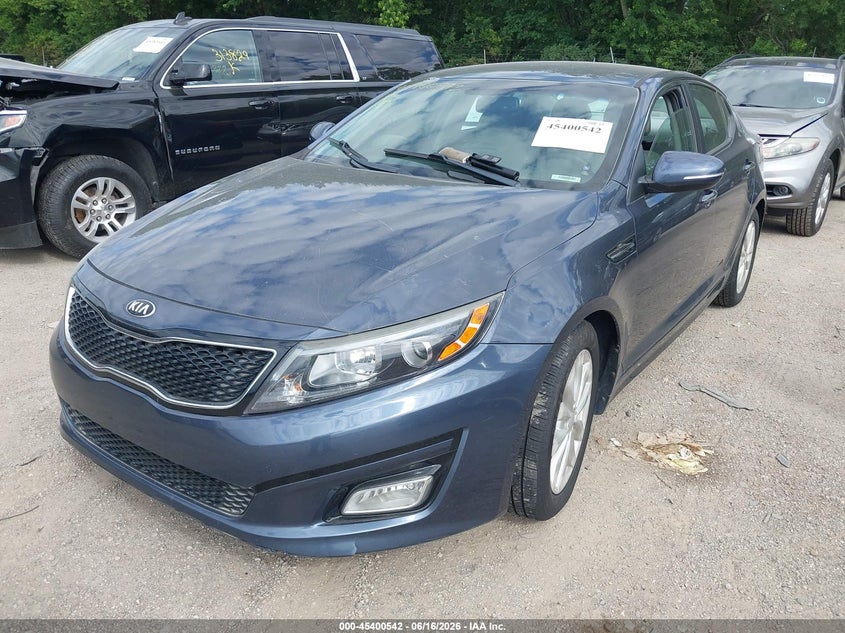 2015 Kia Optima VIN 5XXGN4A7XFG409827 IAAI salvage auction — NORMAL WEAR, Clear (Indiana), sold $1,650 on 2026-07-29 (photo 2)