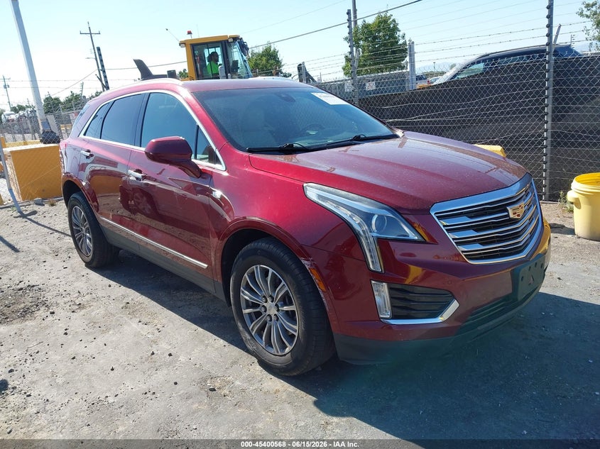 2017 Cadillac Xt5 VIN 1GYKNDRS2HZ123435 IAAI salvage auction — LEFT FRONT, Salvage Title, sold $3,250 on 2026-08-02 (photo 1)