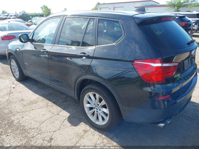 2014 BMW X3 VIN 5UXWX9C56E0D19736 IAAI salvage auction — RIGHT FRONT, Clear (Michigan), sold $2,250 on 2026-07-30 (photo 3)