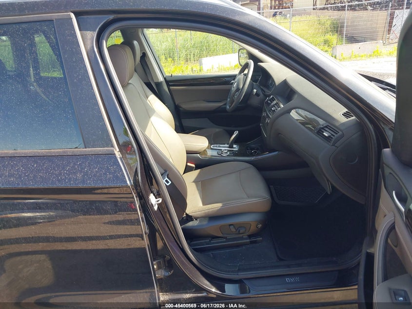 2014 BMW X3 VIN 5UXWX9C56E0D19736 IAAI salvage auction — RIGHT FRONT, Clear (Michigan), sold $2,250 on 2026-07-30 (photo 5)
