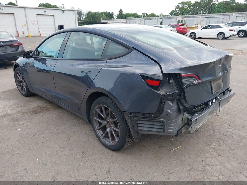 2023 Tesla Model 3 VIN 5YJ3E1EA7PF613248 IAAI salvage auction — REAR END, Mv-907A (New York), sold $8,950 on 2026-07-07 (photo 3)