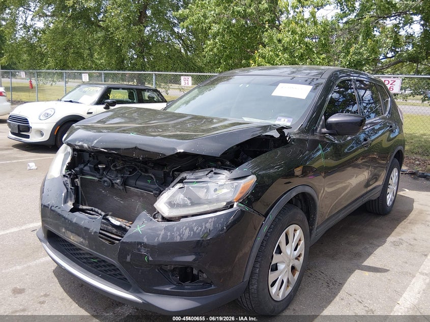 2016 Nissan Rogue VIN KNMAT2MVXGP696641 IAAI salvage auction — FRONT END, Salvage (New Jersey), sold $50 on 2026-07-27 (photo 2)