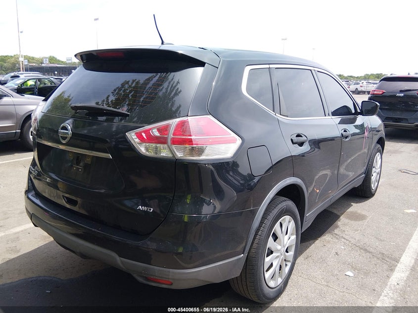 2016 Nissan Rogue VIN KNMAT2MVXGP696641 IAAI salvage auction — FRONT END, Salvage (New Jersey), sold $50 on 2026-07-27 (photo 4)