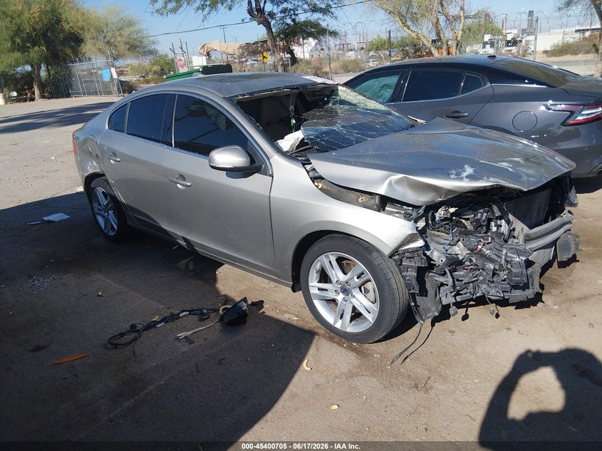 2015 Volvo S60 VIN YV140MFK3F2335746 IAAI salvage auction — FRONT & REAR, Salvage Title, sold $175 on 2026-08-13 (photo 1)