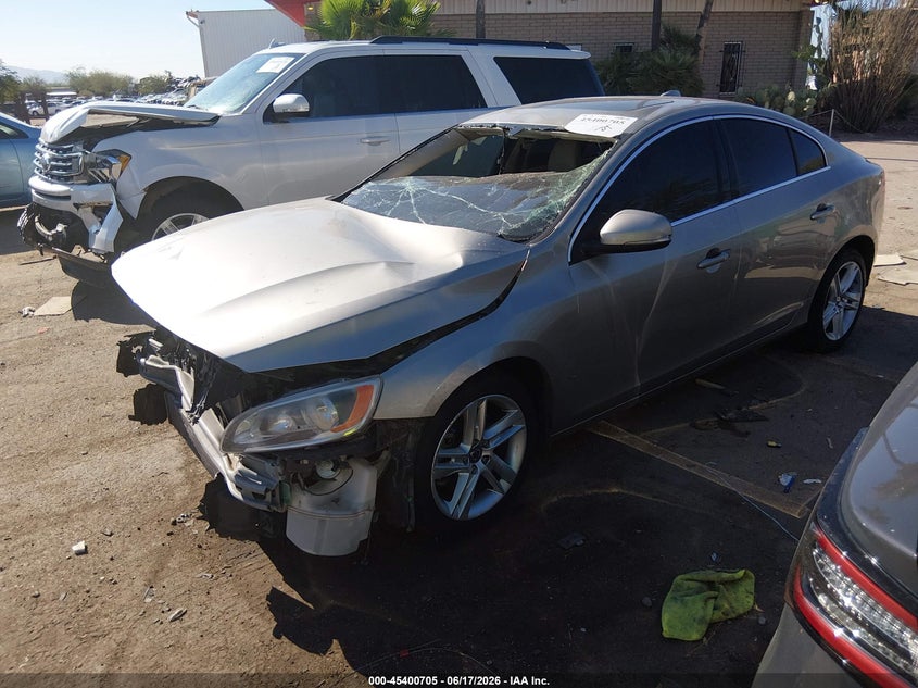 2015 Volvo S60 VIN YV140MFK3F2335746 IAAI salvage auction — FRONT & REAR, Salvage Title, sold $175 on 2026-08-13 (photo 2)