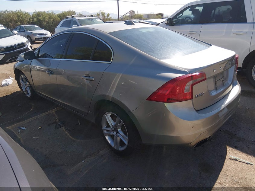 2015 Volvo S60 VIN YV140MFK3F2335746 IAAI salvage auction — FRONT & REAR, Salvage Title, sold $175 on 2026-08-13 (photo 3)