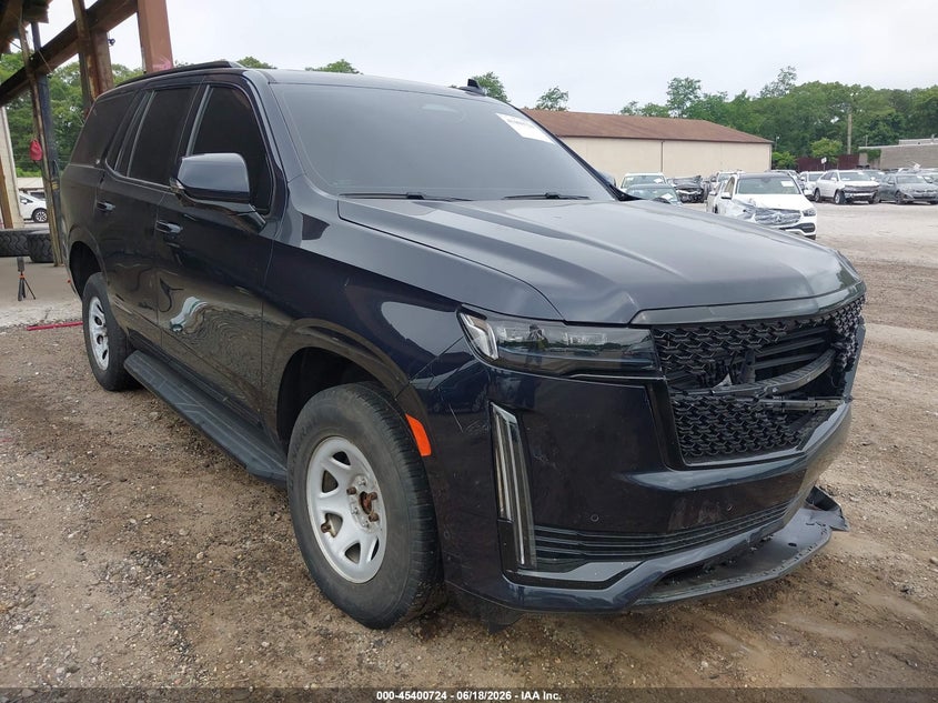 2021 Cadillac Escalade VIN 1GYS4EKL0MR198365 IAAI salvage auction — FRONT END, Salvage Title, sold $25,700 on 2026-07-27 (photo 1)