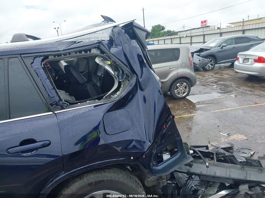 2025 Toyota Highlander VIN 5TDAAAA58SS035449 IAAI salvage auction — REAR END, Salvage (Texas), sold $7,400 on 2026-07-28 (photo 6)