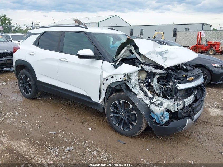 2021 Chevrolet Trailblazer VIN KL79MPS23MB120157 IAAI salvage auction — FRONT END, Salvage Title, sold $1,650 on 2026-07-23 (photo 1)