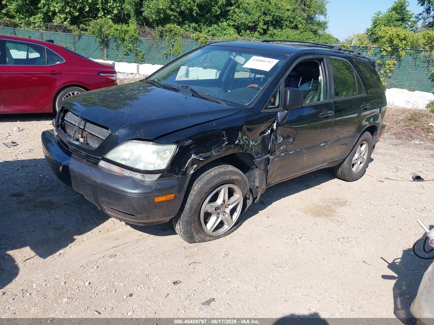 2002 Lexus Rx 300 VIN JTJHF10UX20236083 IAAI salvage auction — SIDE, Salvage - Greater Than 75% (Maryland), sold $375 on 2026-07-22 (photo 2)