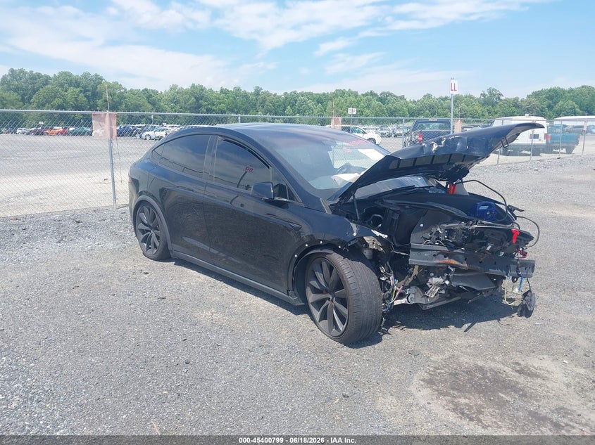 2021 Tesla Model x VIN 5YJXCBE47MF323353 IAAI salvage auction — FRONT END, Salvage - Greater Than 75% (Maryland), sold $7,575 on 2026-07-13 (photo 1)