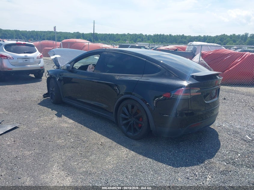 2021 Tesla Model x VIN 5YJXCBE47MF323353 IAAI salvage auction — FRONT END, Salvage - Greater Than 75% (Maryland), sold $7,575 on 2026-07-13 (photo 3)