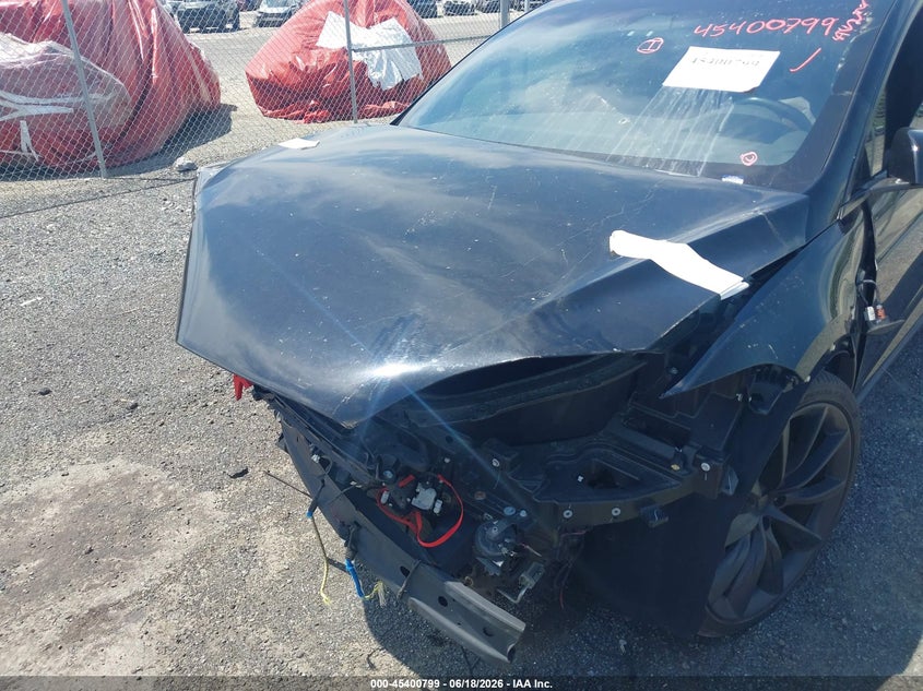 2021 Tesla Model x VIN 5YJXCBE47MF323353 IAAI salvage auction — FRONT END, Salvage - Greater Than 75% (Maryland), sold $7,575 on 2026-07-13 (photo 6)