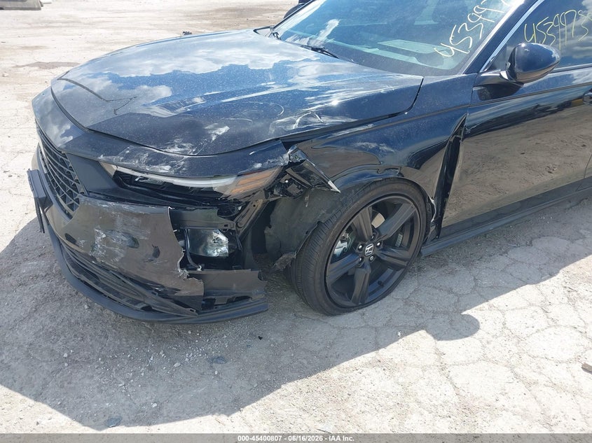 2025 Honda Accord VIN 1HGCY2F58SA091702 IAAI salvage auction — LEFT FRONT, Clear Claim Paid (Wisconsin), sold $9,300 on 2026-07-31 (photo 6)