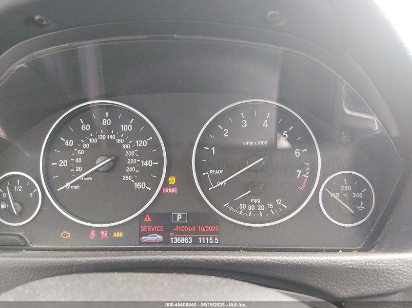 2015 BMW 3er VIN WBA3A5G54FNS87621 IAAI salvage auction — FRONT END, Salvage (Mississippi), sold $425 on 2026-08-14 (photo 7)