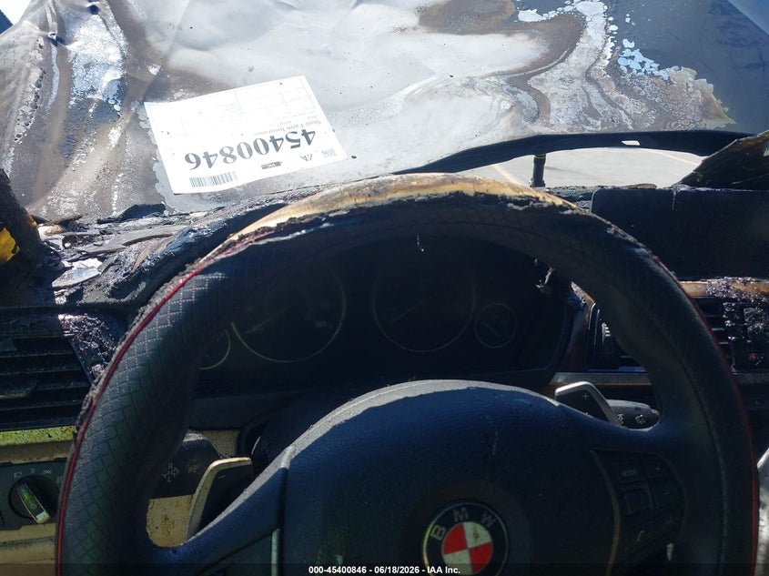 2014 BMW 4er VIN WBA3R1C53EK191437 IAAI salvage auction — Burn Engine, Non-Repairable (California), sold $150 on 2026-07-13 (photo 7)
