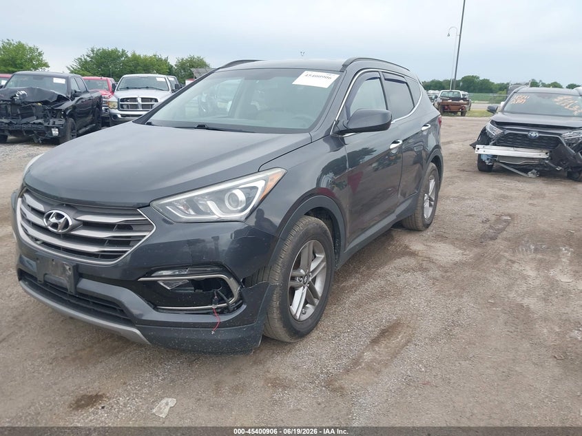 2017 Hyundai Santa fe VIN 5XYZUDLB6HG384694 IAAI salvage auction — FRONT END, Salvage Title, sold $1,700 on 2026-07-29 (photo 2)