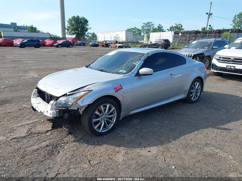 2012 Infiniti G VIN JN1CV6EL0CM472896 IAAI salvage auction — FRONT END, Salvage (Pennsylvania), sold $25 on 2026-07-31 (photo 2)