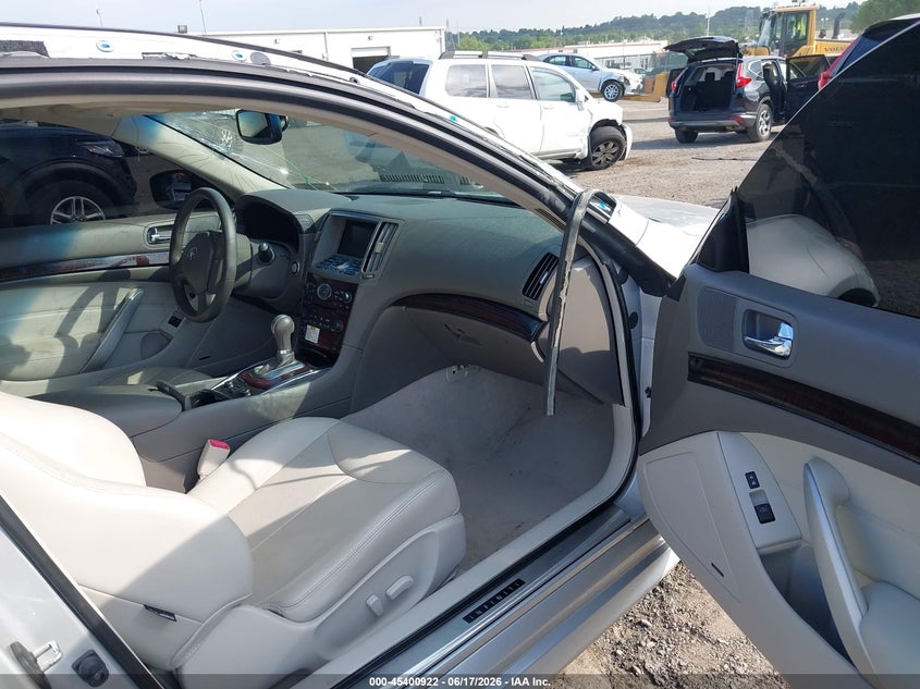 2012 Infiniti G VIN JN1CV6EL0CM472896 IAAI salvage auction — FRONT END, Salvage (Pennsylvania), sold $25 on 2026-07-31 (photo 5)