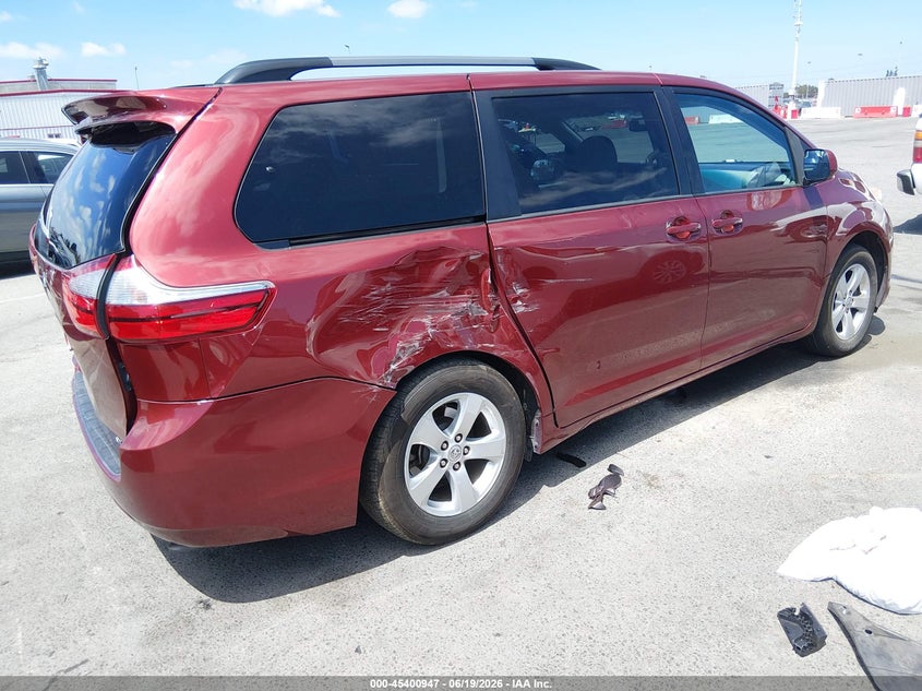 2017 Toyota Sienna VIN 5TDKZ3DC9HS880533 IAAI salvage auction — LEFT & RIGHT, Salvage (California), sold $25 on 2026-07-23 (photo 4)