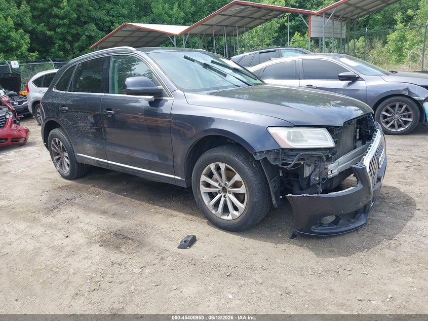 2014 Audi Q5 VIN WA1LFAFP4EA028790 IAAI salvage auction — LEFT SIDE, Salvage - Greater Than 75% (Maryland), sold $125 on 2026-07-11 (photo 1)