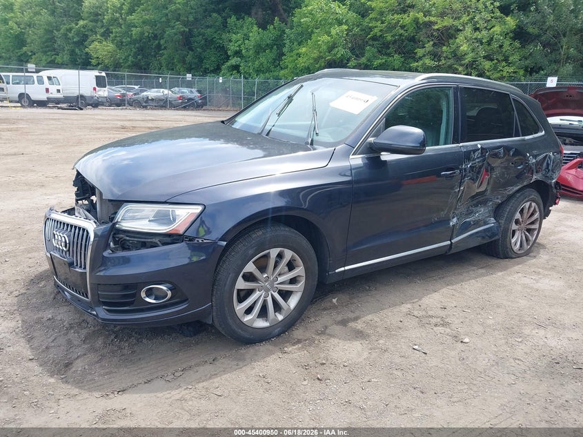 2014 Audi Q5 VIN WA1LFAFP4EA028790 IAAI salvage auction — LEFT SIDE, Salvage - Greater Than 75% (Maryland), sold $125 on 2026-07-11 (photo 2)