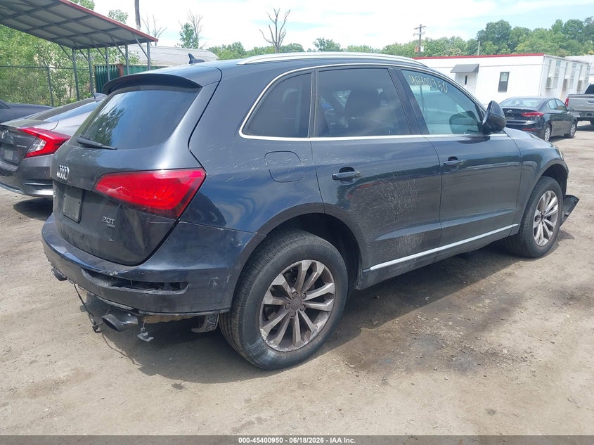 2014 Audi Q5 VIN WA1LFAFP4EA028790 IAAI salvage auction — LEFT SIDE, Salvage - Greater Than 75% (Maryland), sold $125 on 2026-07-11 (photo 4)