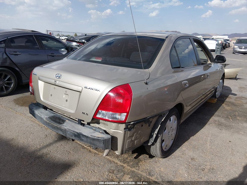 2003 Hyundai Elantra VIN KMHDN45D03U552614 IAAI salvage auction — LEFT SIDE, Salvage (Texas), sold $325 on 2026-07-22 (photo 4)