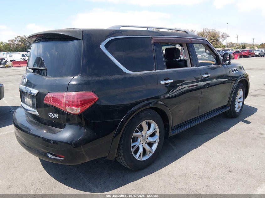 2011 Infiniti Qx56 VIN JN8AZ2NC6B9300668 IAAI salvage auction — SUSPENSION, Lien Papers (California), sold $825 on 2026-07-09 (photo 4)