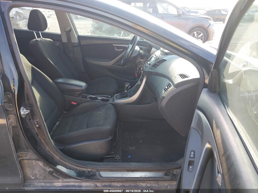 2015 Hyundai Elantra VIN KMHDH4AE9FU286164 IAAI salvage auction — WATER/FLOOD, Salvage (Texas), sold $25 on 2026-07-30 (photo 5)