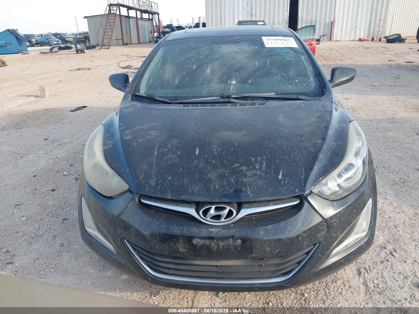 2015 Hyundai Elantra VIN KMHDH4AE9FU286164 IAAI salvage auction — WATER/FLOOD, Salvage (Texas), sold $25 on 2026-07-30 (photo 6)