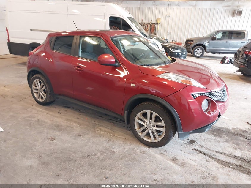 2013 Nissan Juke VIN JN8AF5MR8DT202392 IAAI salvage auction — FRONT & REAR, Clear (Michigan), sold $600 on 2026-07-19 (photo 1)