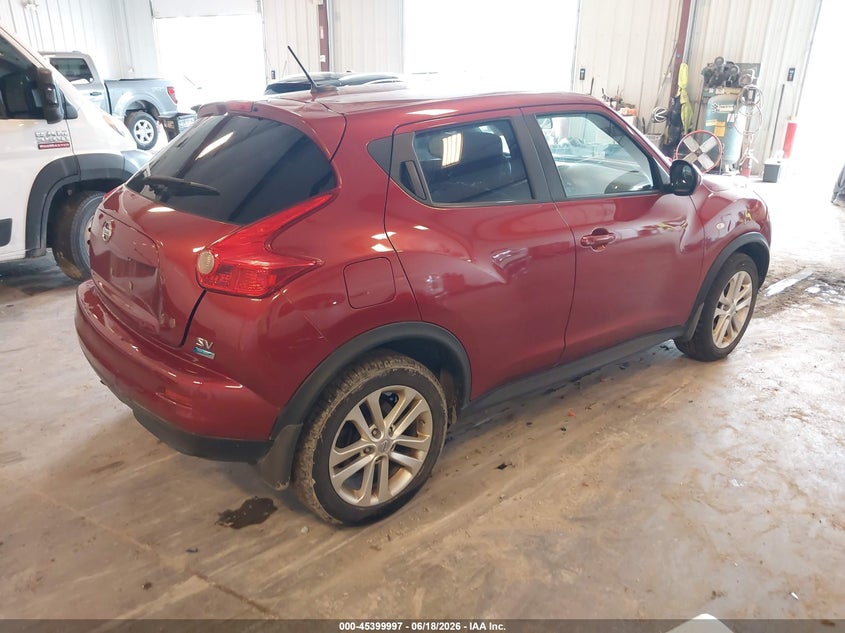 2013 Nissan Juke VIN JN8AF5MR8DT202392 IAAI salvage auction — FRONT & REAR, Clear (Michigan), sold $600 on 2026-07-19 (photo 4)