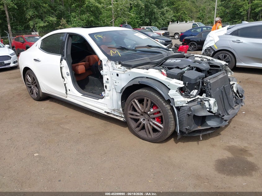 2018 Maserati Ghibli VIN ZAM57YTA4J1273647 IAAI salvage auction — ALL OVER, Salvage - Greater Than 75% (Maryland), sold $1,950 on 2026-07-12 (photo 1)