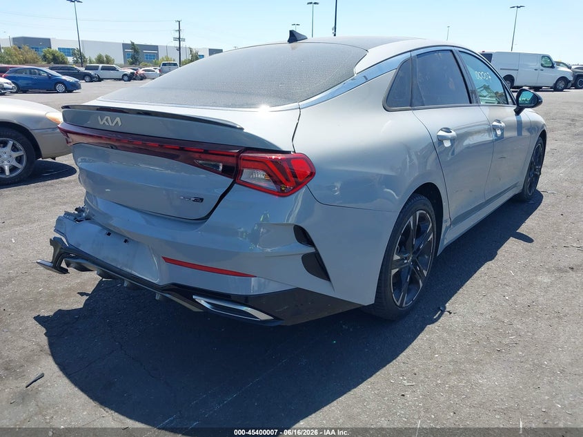 2022 Kia K5 VIN 5XXG64J24NG110298 IAAI salvage auction — REAR END, Salvage Certificate (California), sold $3,350 on 2026-07-24 (photo 4)
