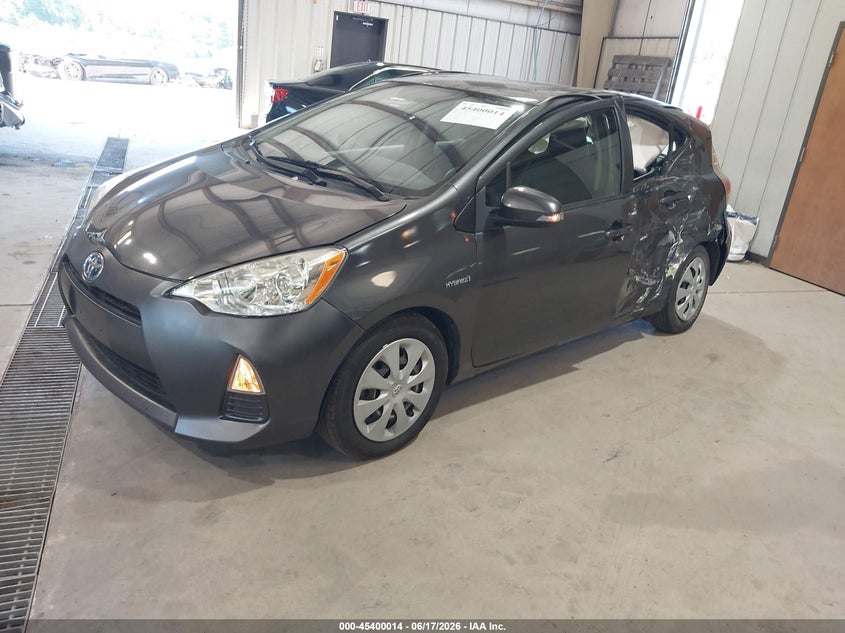 2013 Toyota Prius c VIN JTDKDTB36D1546369 IAAI salvage auction — REAR END, Salvage (North Carolina), sold $775 on 2026-07-30 (photo 2)
