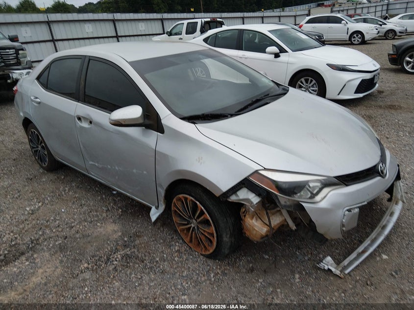2016 Toyota Corolla VIN 5YFBURHE8GP403063 IAAI salvage auction — FRONT END, Salvage (Louisiana), sold $2,100 on 2026-07-27 (photo 1)