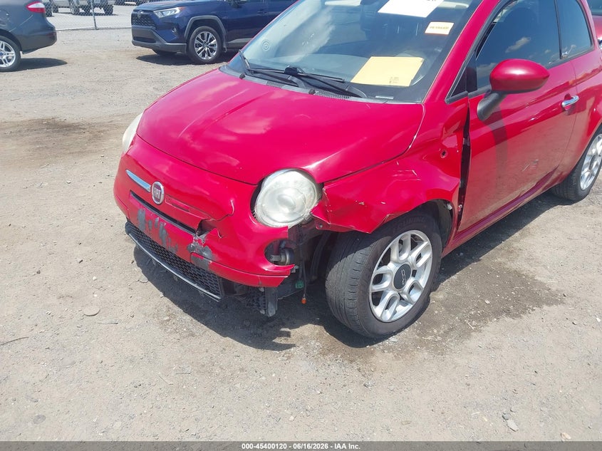2013 Fiat 500 VIN 3C3CFFDR0DT612199 IAAI salvage auction — FRONT END, Salvage (Arkansas), sold $525 on 2026-07-29 (photo 6)