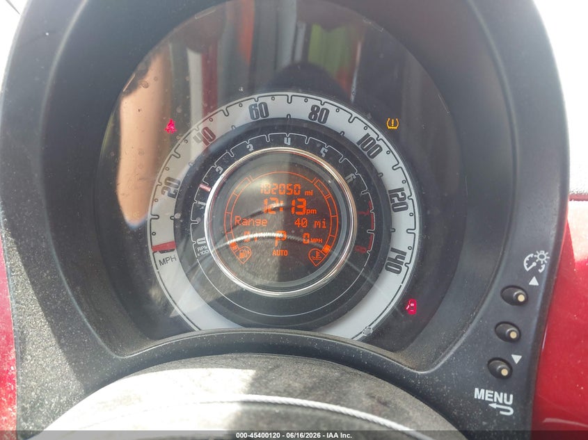 2013 Fiat 500 VIN 3C3CFFDR0DT612199 IAAI salvage auction — FRONT END, Salvage (Arkansas), sold $525 on 2026-07-29 (photo 7)