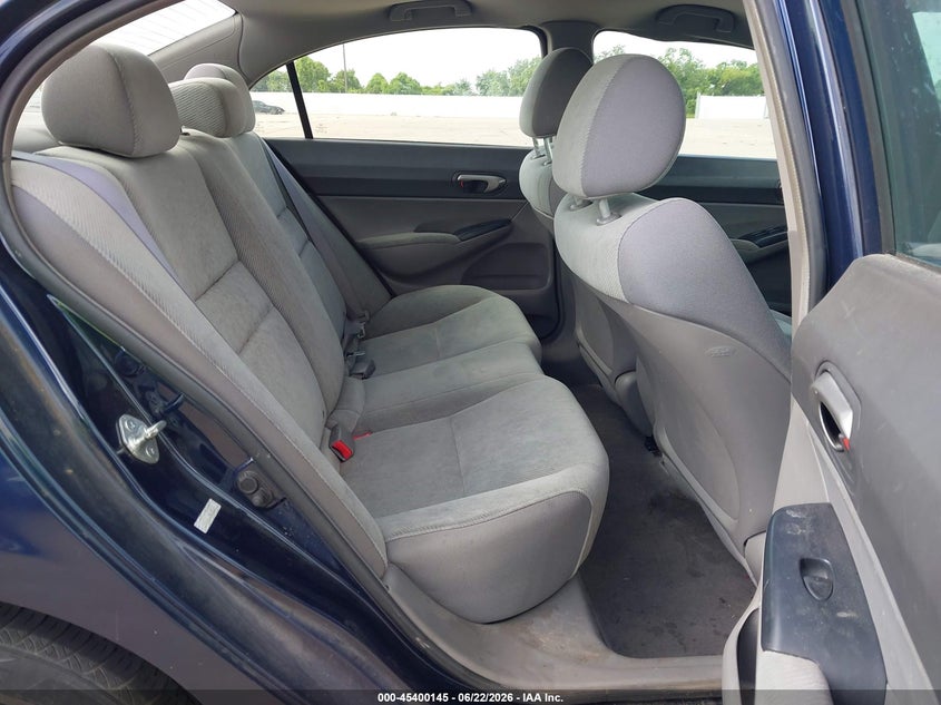 2011 Honda Civic VIN 19XFA1F53BE005591 IAAI salvage auction — LEFT REAR, Original (Texas), sold $850 on 2026-07-10 (photo 8)