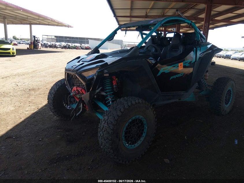 2025 Polaris Rzr VIN 3NSRPD2K8SG074790 IAAI salvage auction — FRONT & REAR, Salvage (Arizona), sold $16,600 on 2026-07-14 (photo 2)