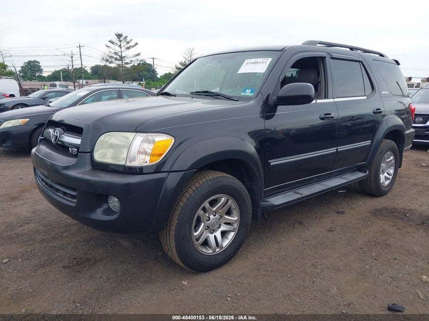 2005 Toyota Sequoia VIN 5TDZT38A85S250149 IAAI salvage auction — FRONT END, Salvage (New Jersey), sold $1,000 on 2026-07-31 (photo 2)