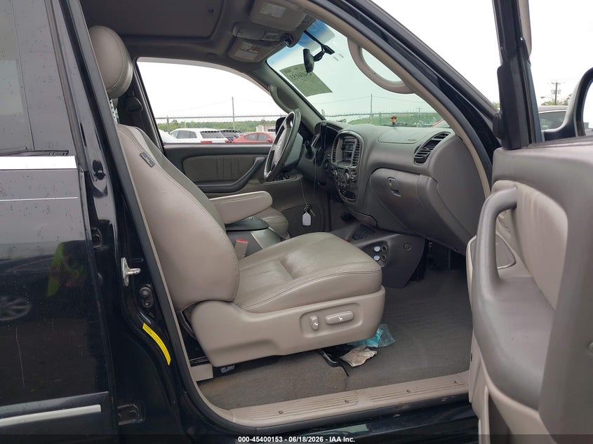 2005 Toyota Sequoia VIN 5TDZT38A85S250149 IAAI salvage auction — FRONT END, Salvage (New Jersey), sold $1,000 on 2026-07-31 (photo 5)