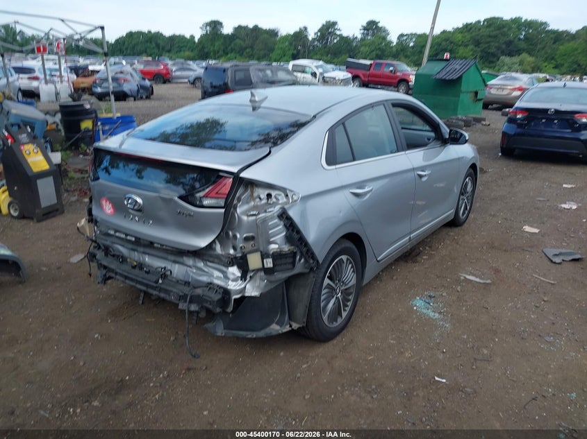 2021 Hyundai Ioniq VIN KMHCX5LD0MU247470 IAAI salvage auction — REAR END, Salvage Title, sold $6,900 on 2026-07-21 (photo 4)