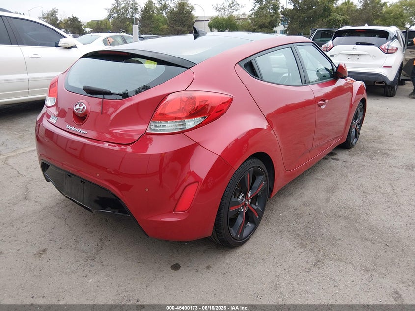 2015 Hyundai Veloster VIN KMHTC6AD3FU241329 IAAI salvage auction — LEFT FRONT, Salvage (California), sold $1,050 on 2026-07-13 (photo 4)
