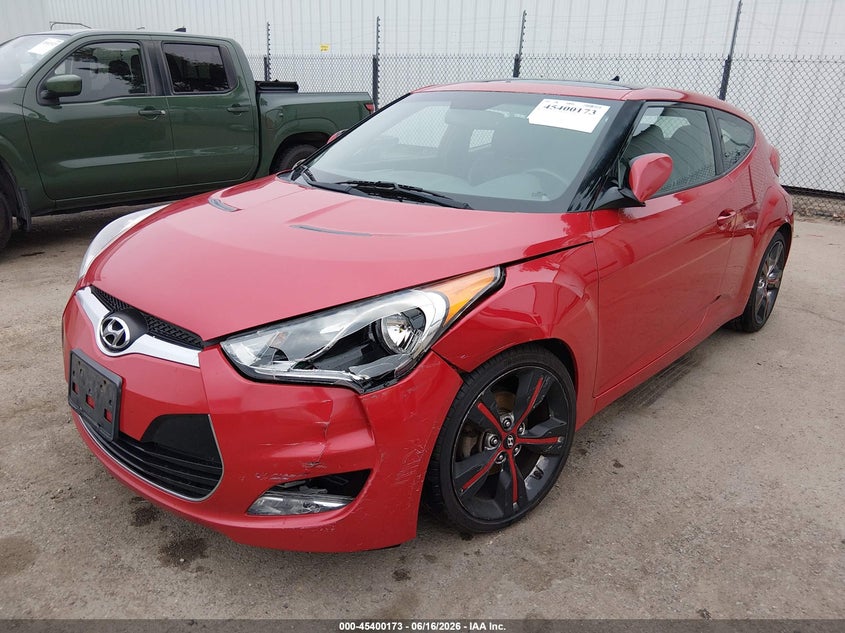 2015 Hyundai Veloster VIN KMHTC6AD3FU241329 IAAI salvage auction — LEFT FRONT, Salvage (California), sold $1,050 on 2026-07-13 (photo 6)