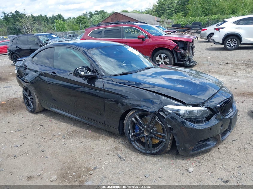 2021 BMW 2er VIN WBA2J5C01M7G47728 IAAI salvage auction — FRONT & REAR, Salvage (Massachusetts), sold $4,150 on 2026-08-14 (photo 1)