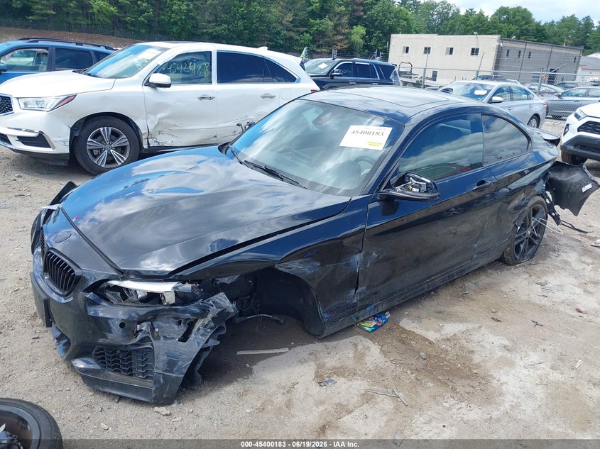 2021 BMW 2er VIN WBA2J5C01M7G47728 IAAI salvage auction — FRONT & REAR, Salvage (Massachusetts), sold $4,150 on 2026-08-14 (photo 2)