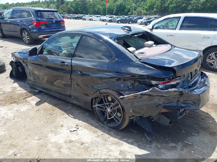 2021 BMW 2er VIN WBA2J5C01M7G47728 IAAI salvage auction — FRONT & REAR, Salvage (Massachusetts), sold $4,150 on 2026-08-14 (photo 3)